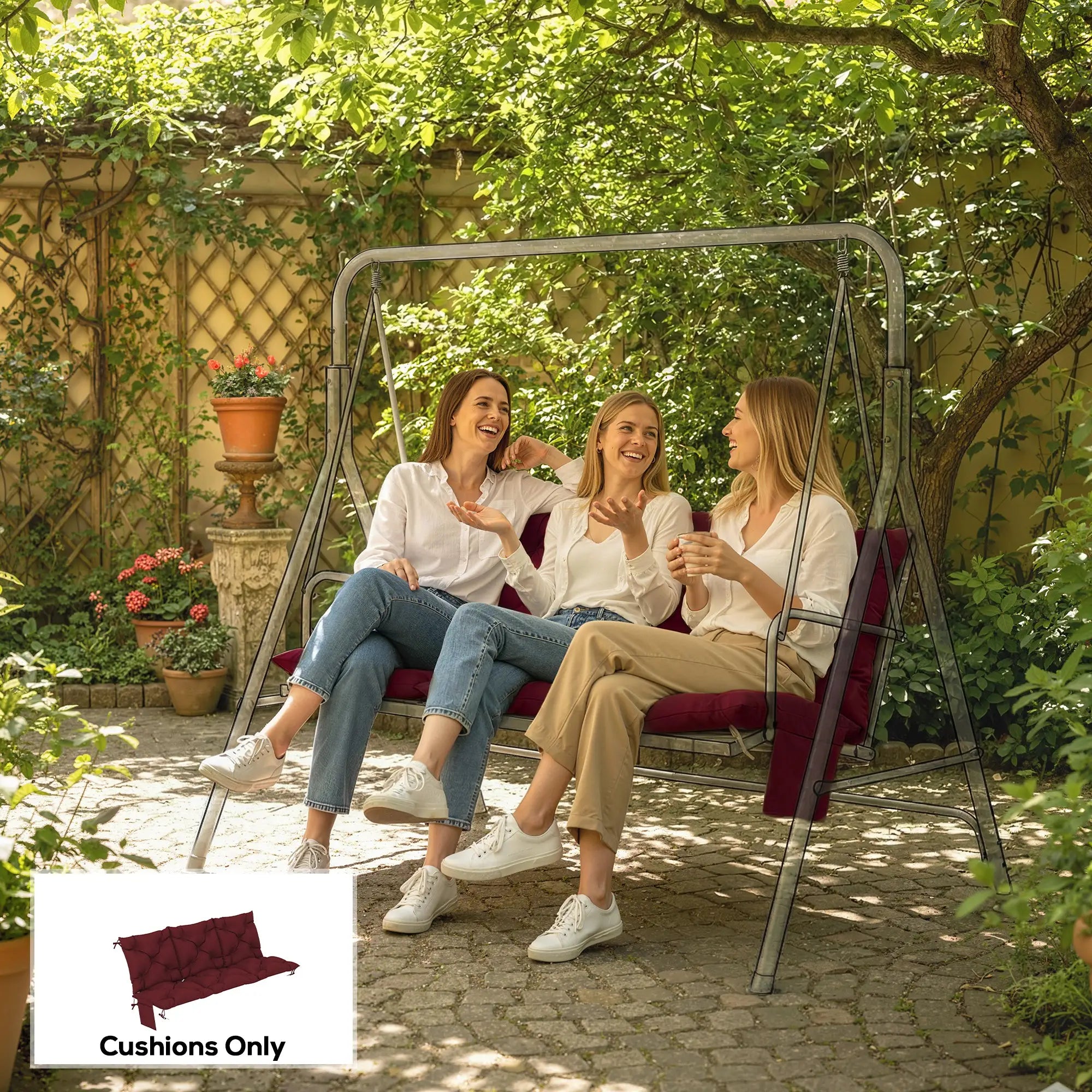 Water-Repellent Bench Cushion, 59.1