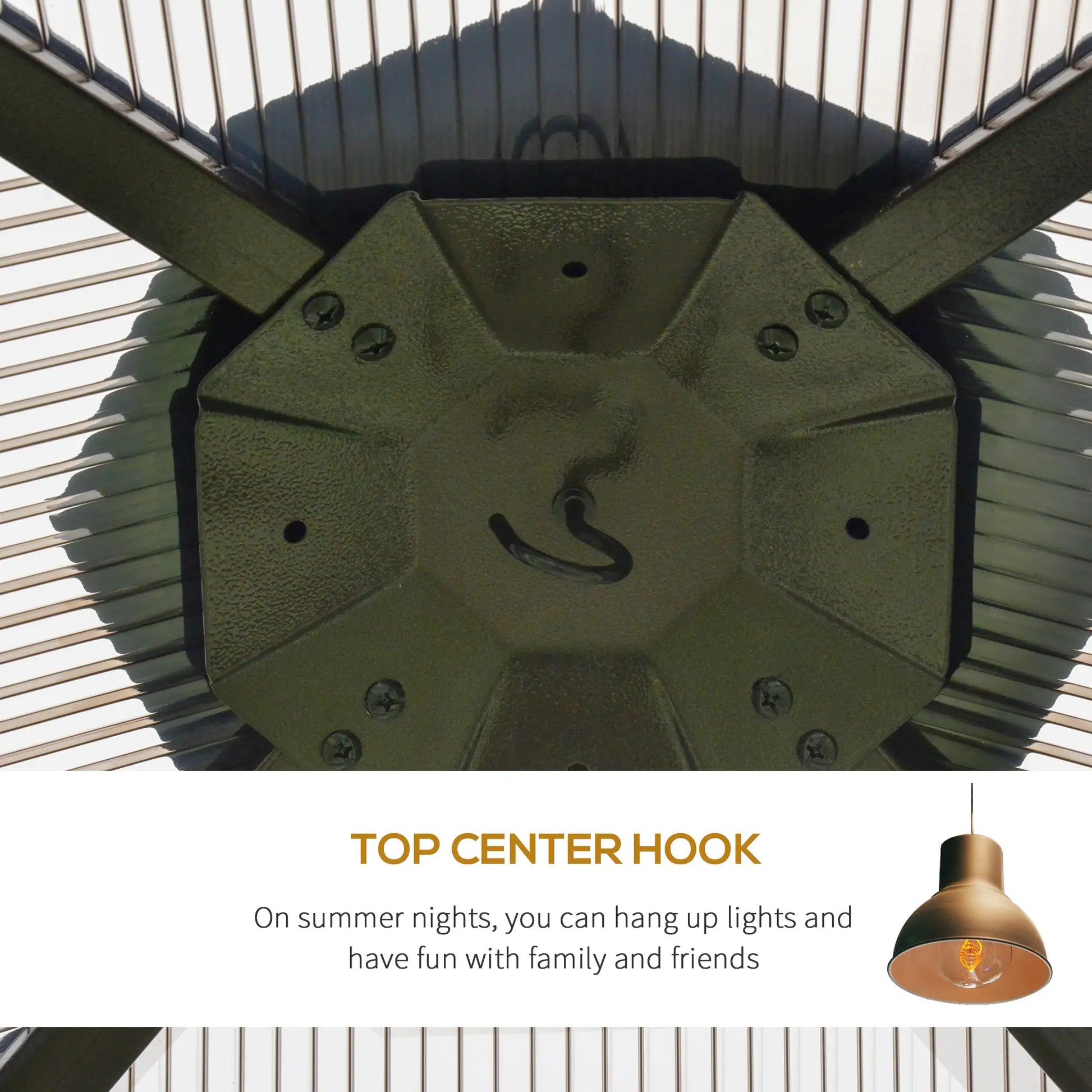 10' x 10' 2-Tier Outdoor Gazebo, Polycarbonate Roof, Beige Gazebos at Gallery Canada