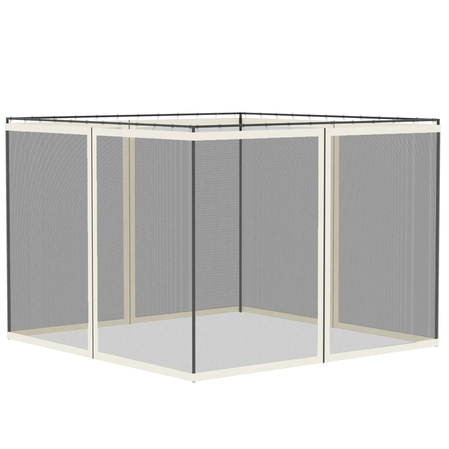 Replacement Mosquito Netting, 10' x 10', Black, White Gazebos at Gallery Canada