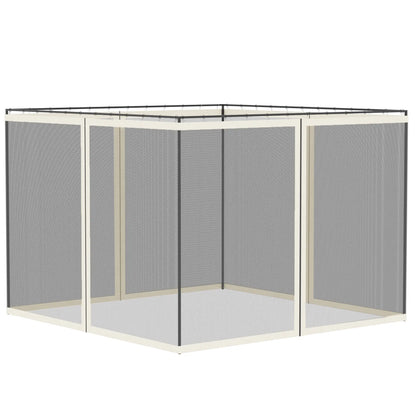 Replacement Mosquito Netting, 10' x 10', Black, White Gazebos at Gallery Canada