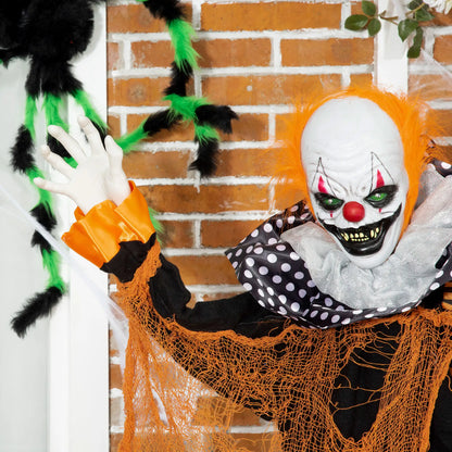 5ft Outdoor Halloween Decoration, Talking Circus Clown, Sound Motion Activated Halloween Decorations at Gallery Canada