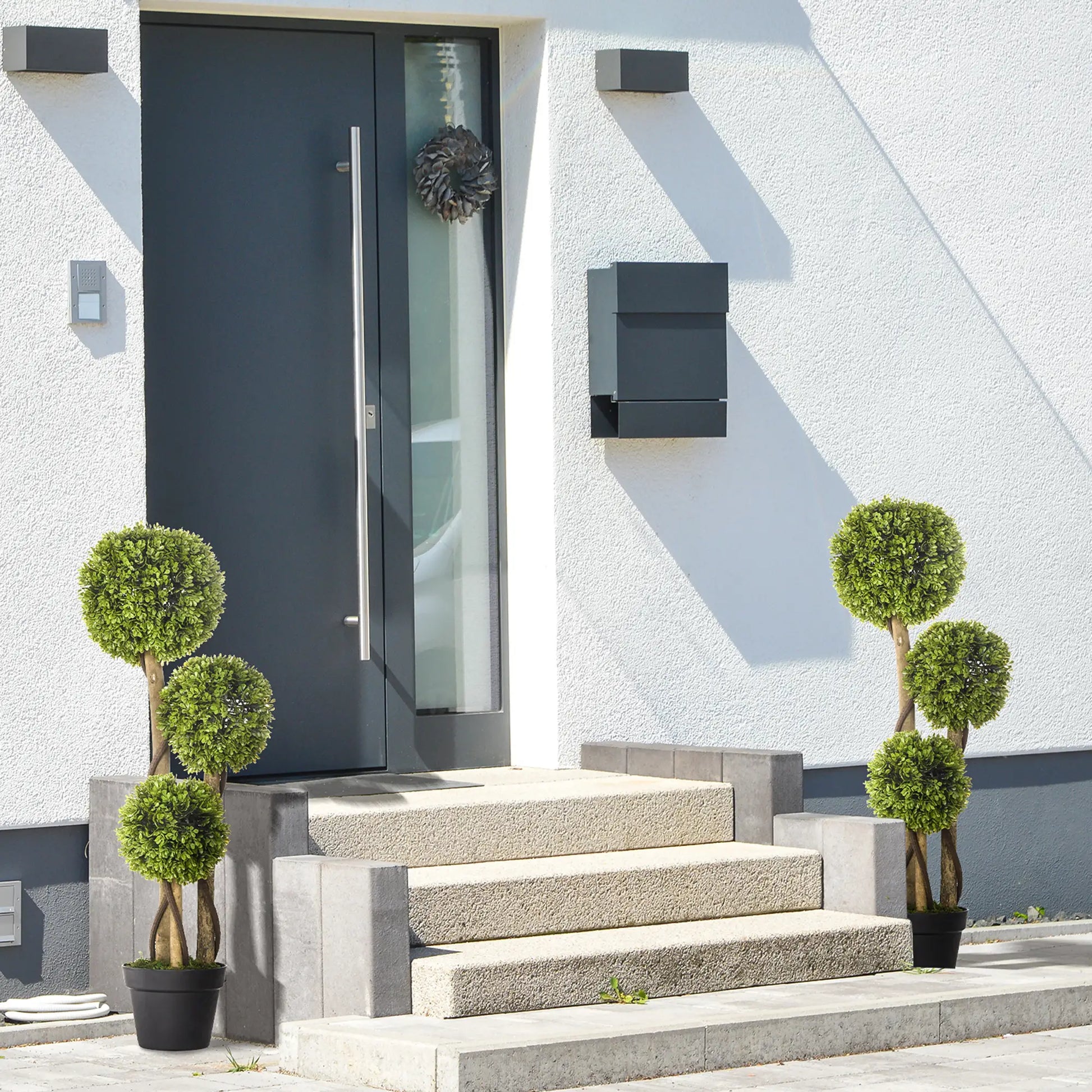 2 3FT Artificial Bamboo Trees in Pot, Home Office Decor, Green Artificial Trees at Gallery Canada