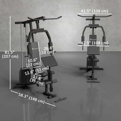 Multifunction Home Gym, Power Exercise Machine, Weight Training, Black Power Towers at Gallery Canada