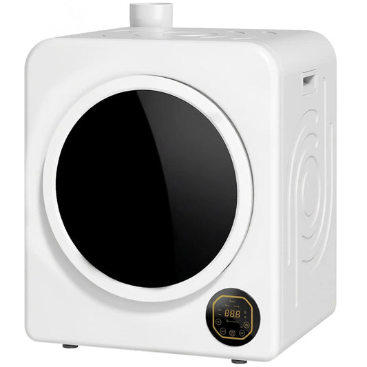 Clothes Dryer with 6 Drying Modes, Laundry Dryer with Stainless Steel Tub 18 lbs, White Dryer Machines White, Black at Gallery Canada