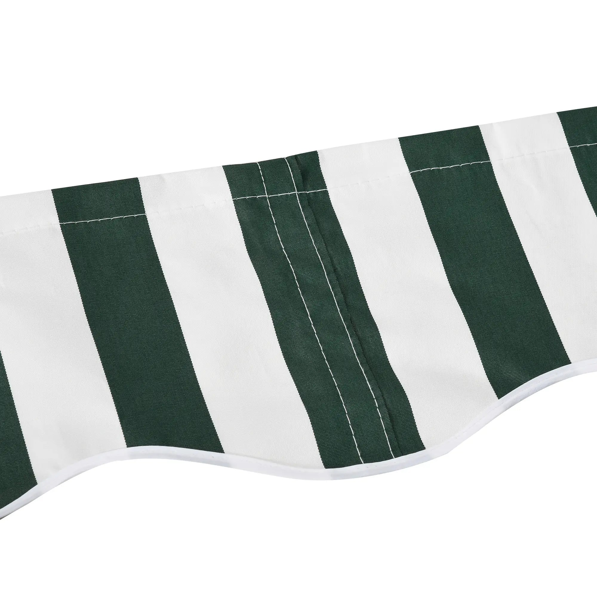 11' x 10' Retractable Awning Fabric, UV Protection, White, Green Awning Fabric Replacement at Gallery Canada