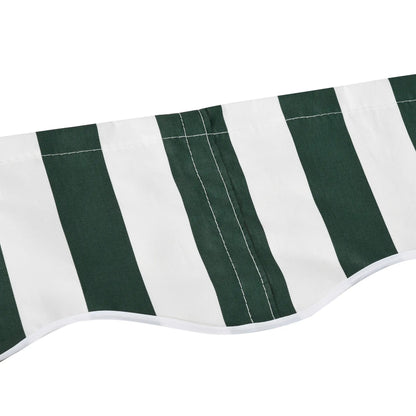 11' x 10' Retractable Awning Fabric, UV Protection, White, Green Awning Fabric Replacement at Gallery Canada