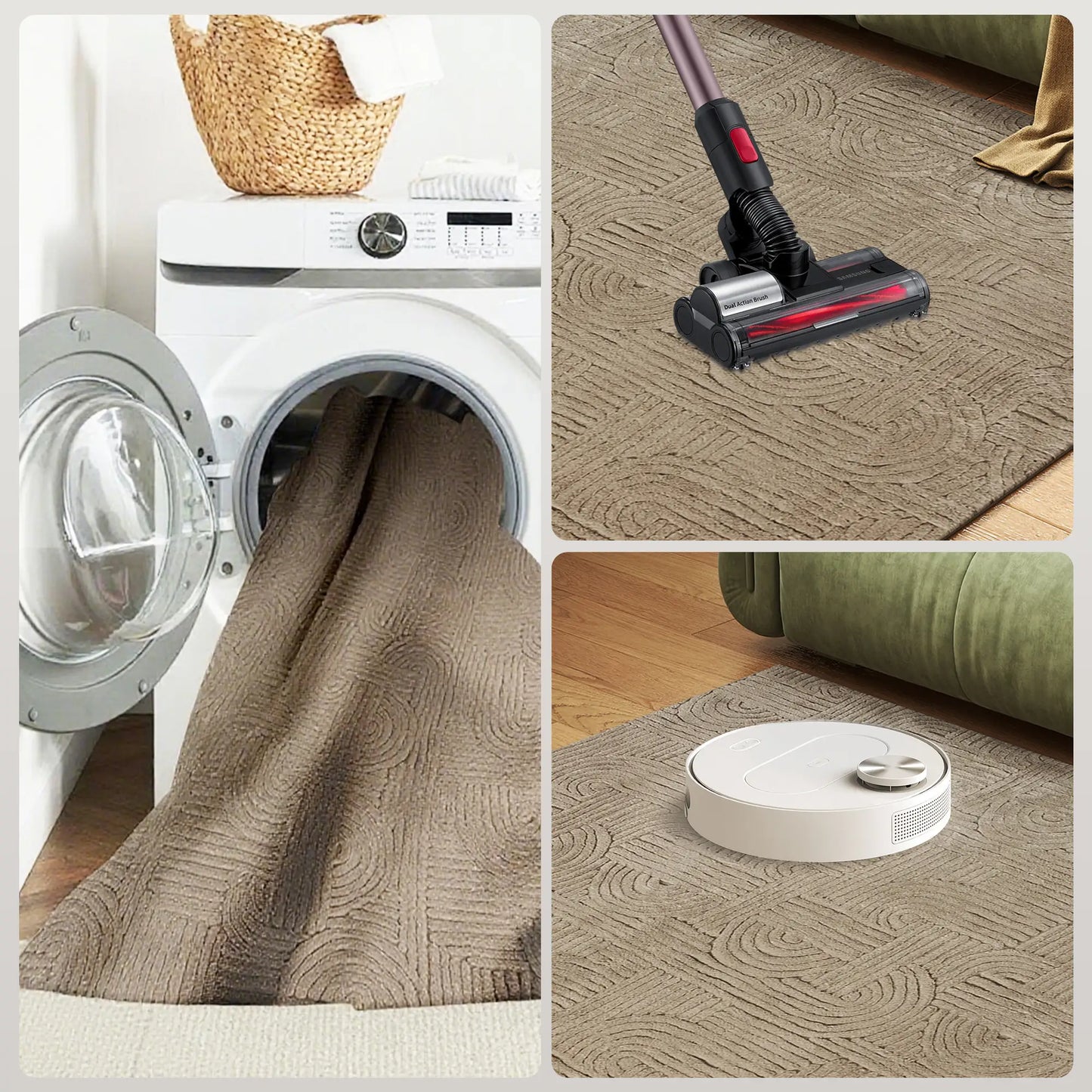 6x9 Faux Fur Rug, Non-Slip Carpet for Living Room, Bedroom, Tan Area Rugs at Gallery Canada