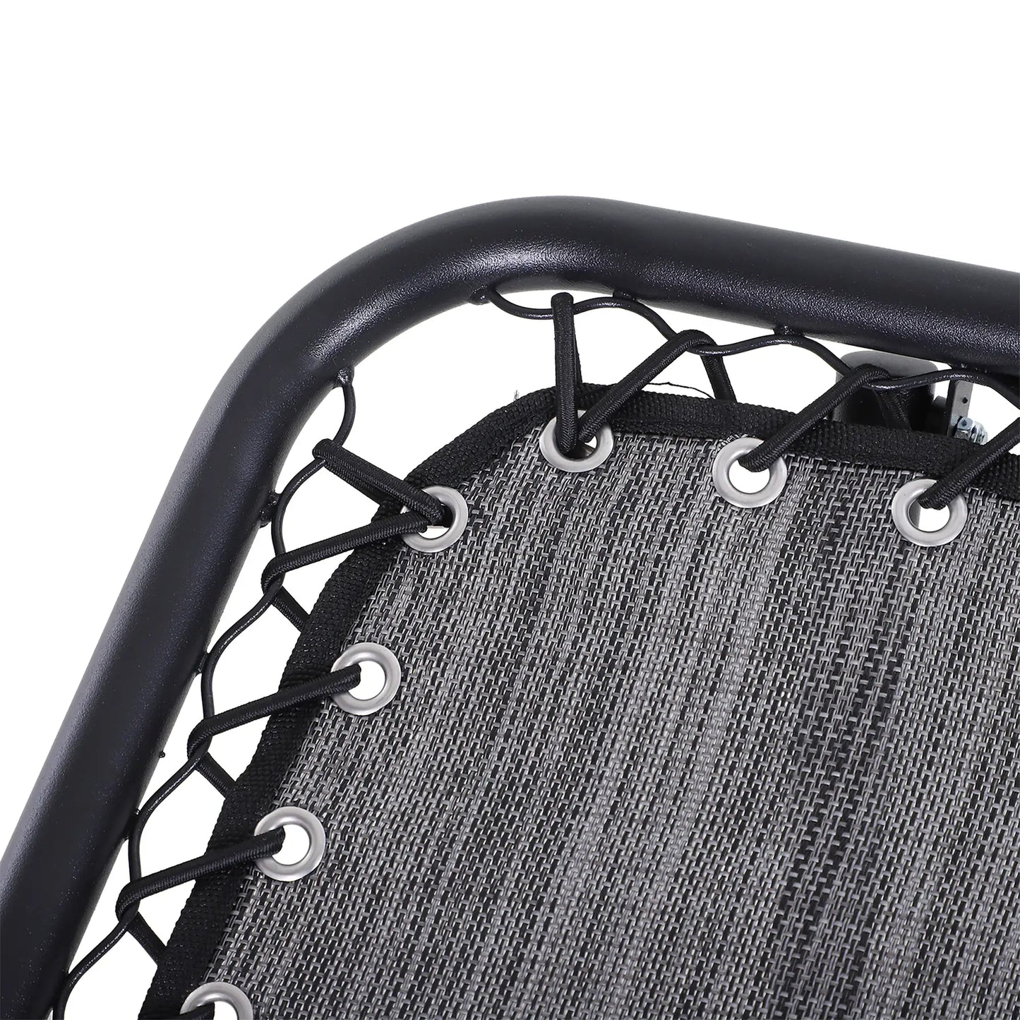 Zero Gravity Chair Set of 2, Patio Chair with Side Table, Dark Grey Lounger Chairs at Gallery Canada