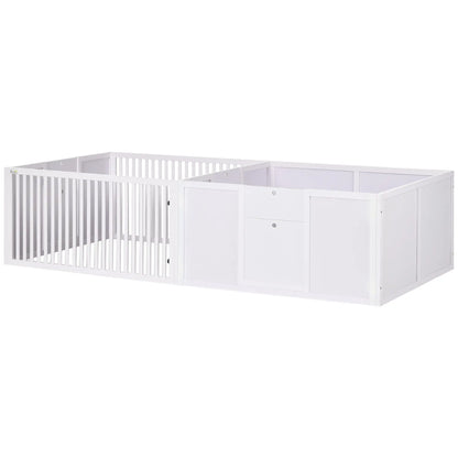 Dog Whelping Box, 81" x 39" x 20"H, Removable Doors, White Houses, Kennels & Pens at Gallery Canada