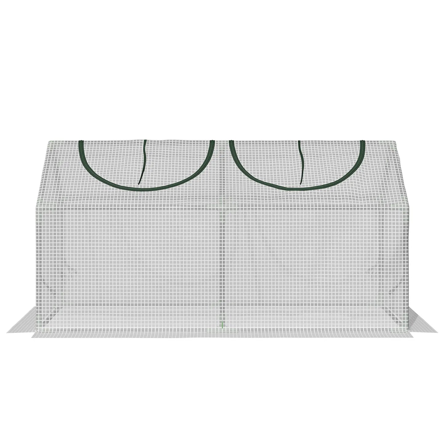 47" x 24" x 24" Mini Tunnel Greenhouse, Steel Frame, PE Cover, White Mini Greenhouses at Gallery Canada
