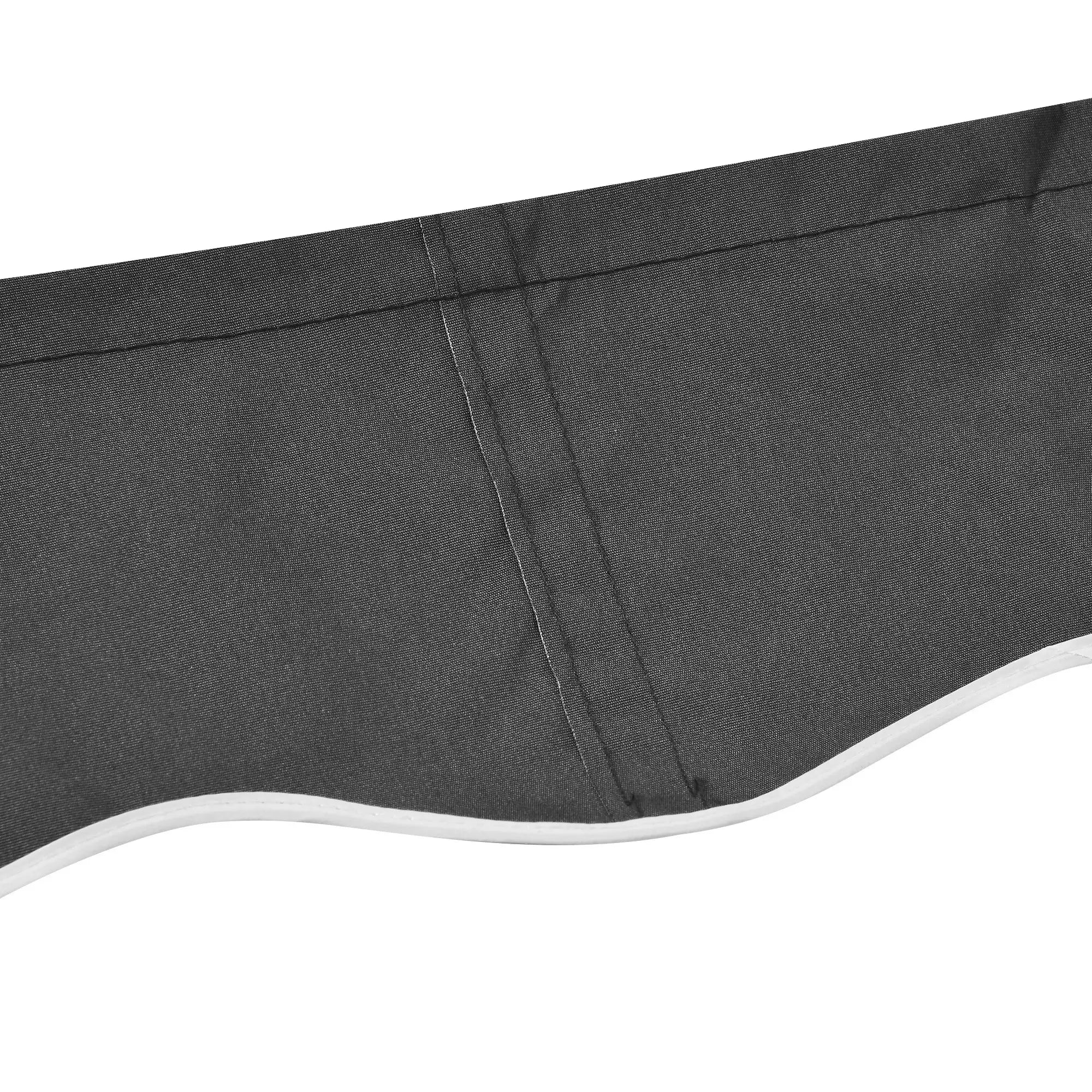 10' x 8' Retractable Awning Fabric, Outdoor Sunshade Canopy, UV Protection, Grey Awning Fabric Replacement at Gallery Canada