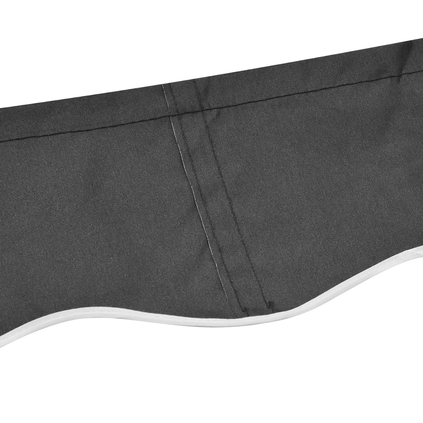 10' x 8' Retractable Awning Fabric, Outdoor Sunshade Canopy, UV Protection, Grey Awning Fabric Replacement at Gallery Canada