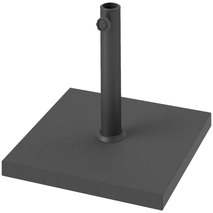 40 Lbs Concrete Umbrella Base, 1.5"/1.9", Black Umbrella Bases Black at Gallery Canada