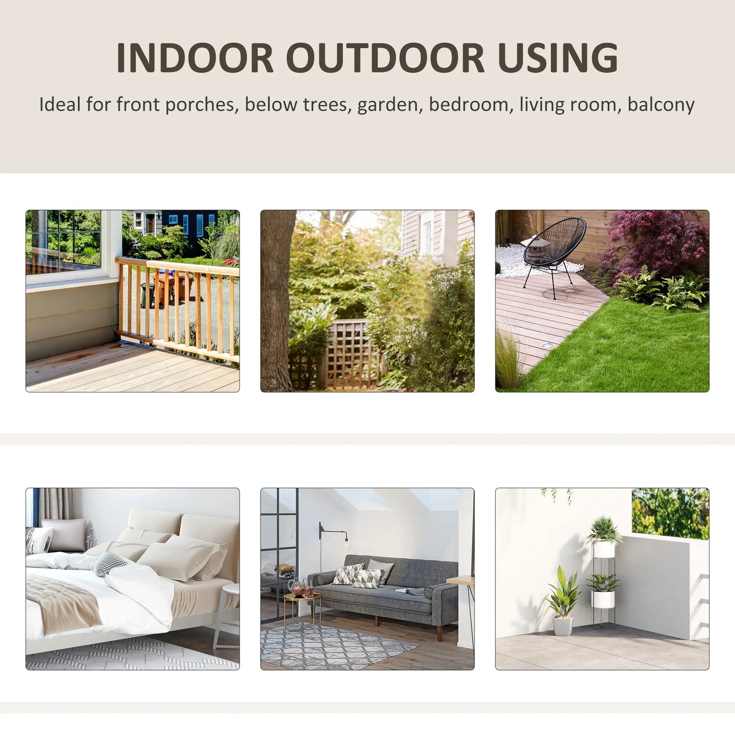 Hanging Hammock Chair, Cotton Rope Swing with Metal Frame, Large, Cream White Hammock Swings at Gallery Canada