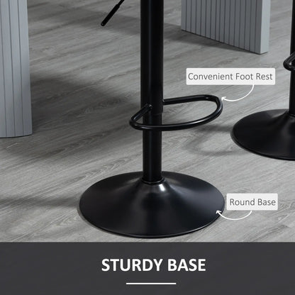 Swivel Counter Height Barstools, Set of 2, Adjustable Height, Black Bar Stools at Gallery Canada