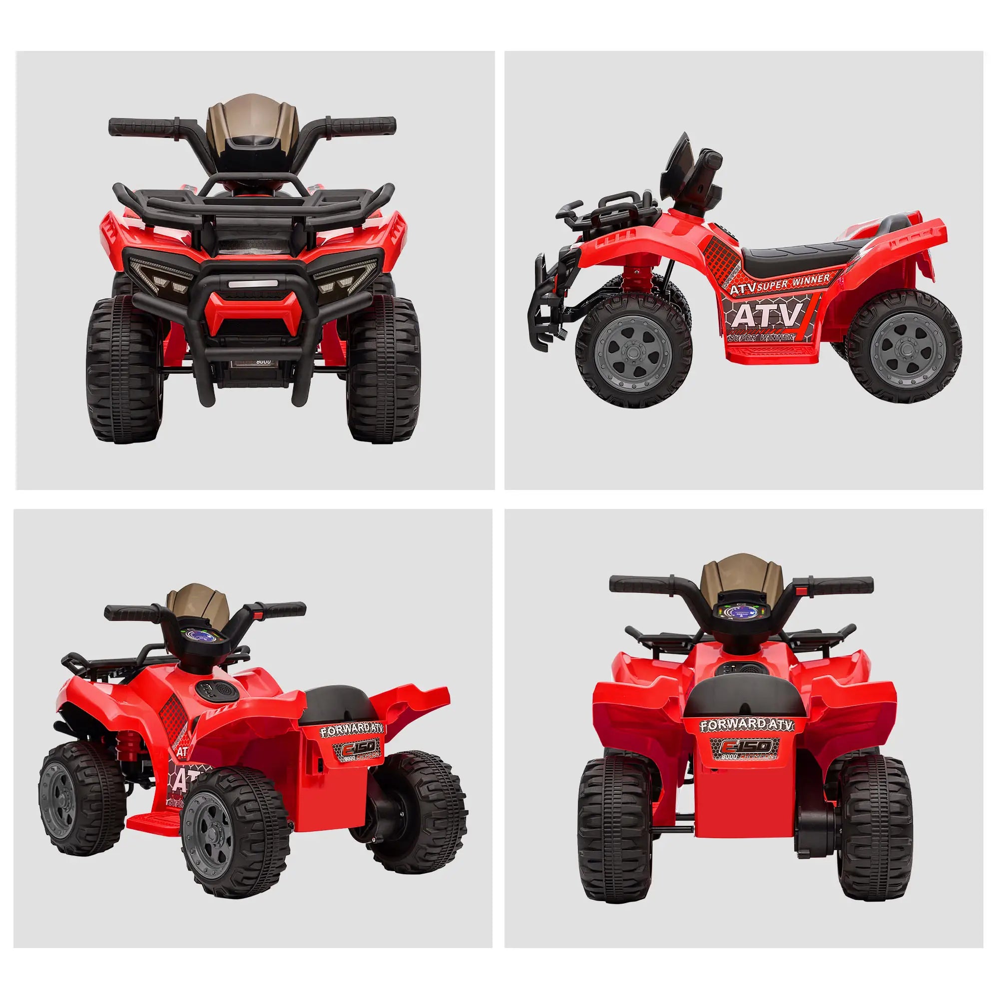 6V Kids ATV Quad, 4 Wheeler Electric Ride On Car, 18-36 Months, Red Electric Toy Cars at Gallery Canada