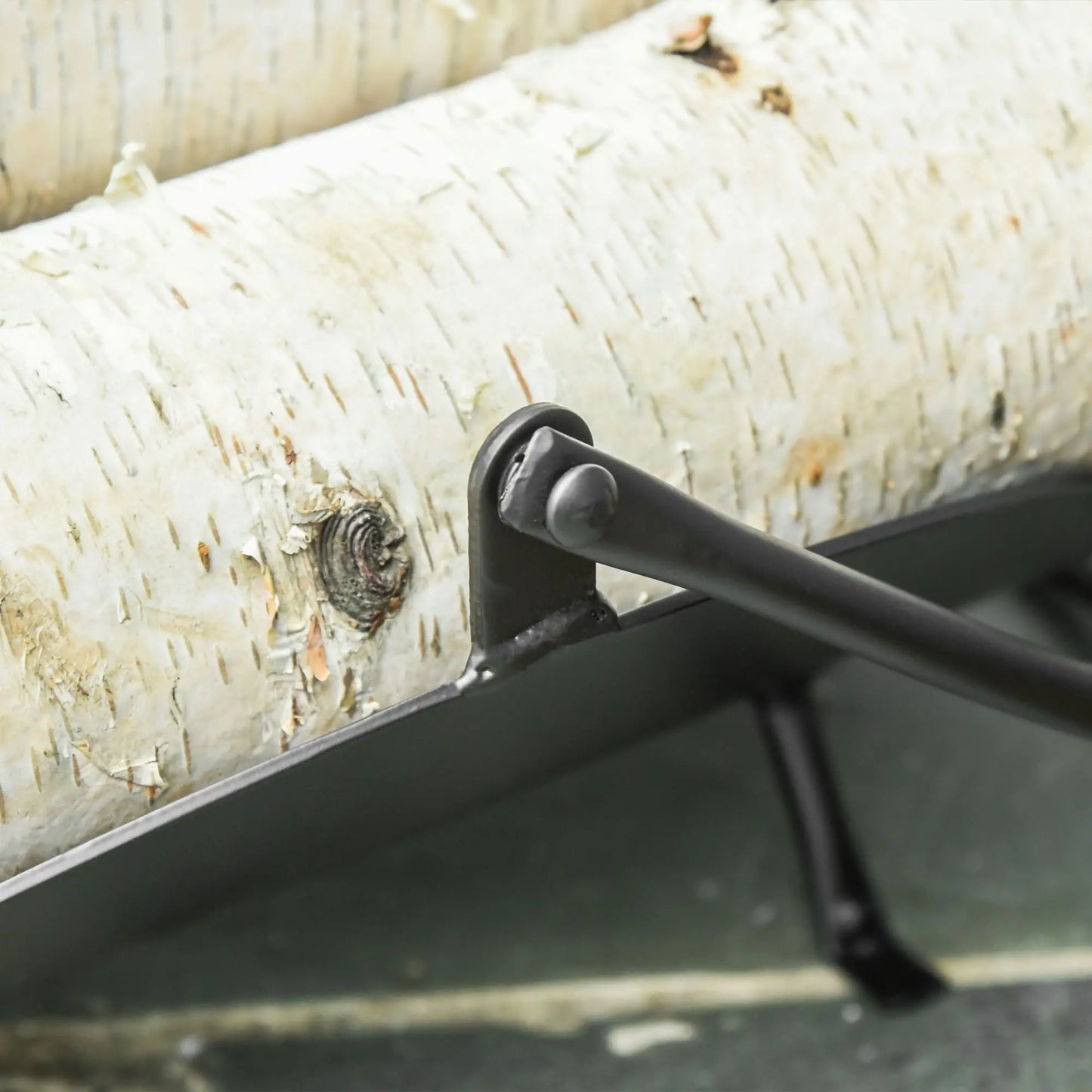 16" Firewood Log Rack, Curved Fireplace Holder, Black Firewood Racks at Gallery Canada