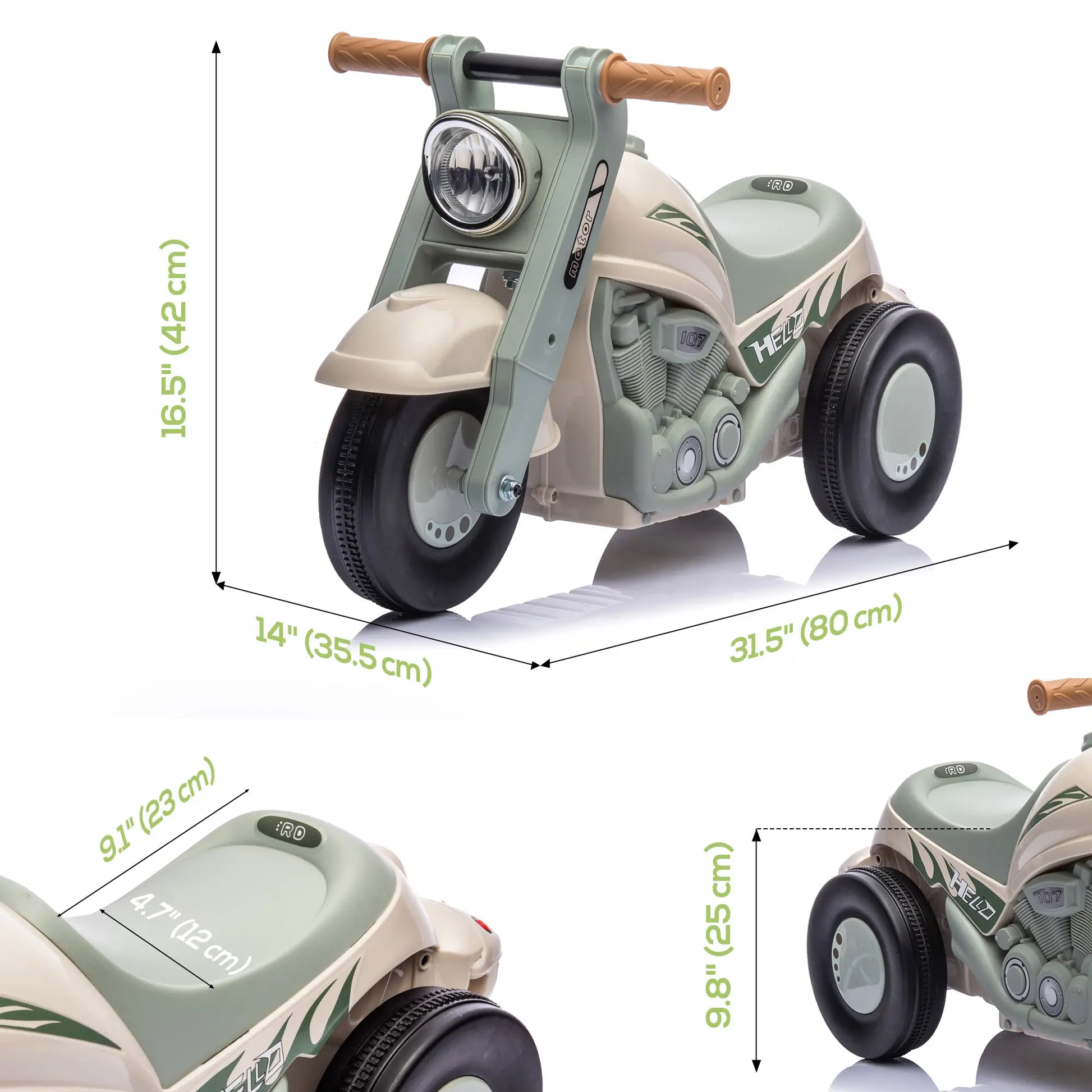 Toddler Ride On Toy, Sliding Car with Music, Bubble, 2-5 Years, Cream White Push Cars for Toddlers at Gallery Canada