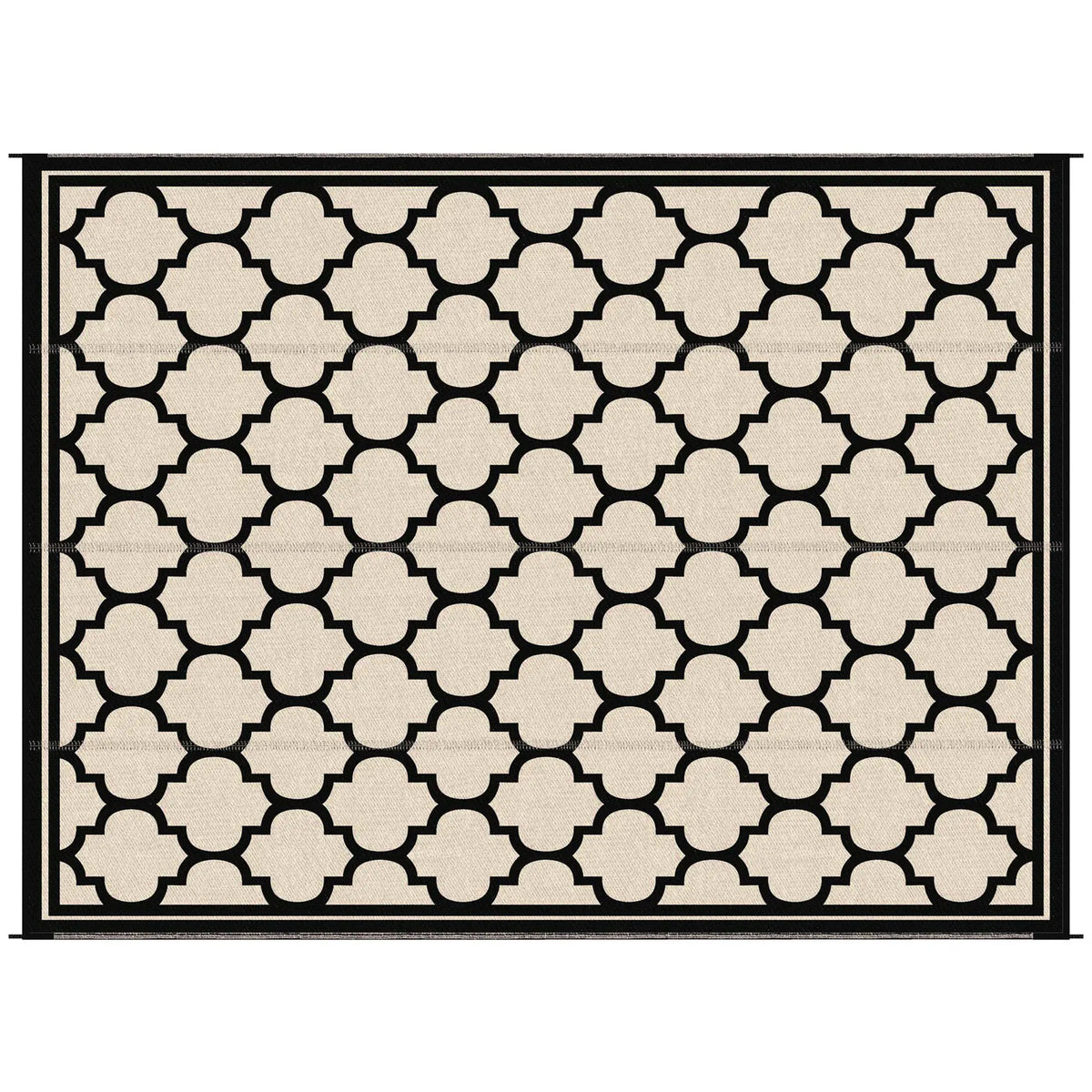 9'x12' Reversible Outdoor RV Rug, Patio Mat, Black Outdoor Reversible Rugs at Gallery Canada
