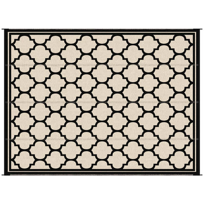 9'x12' Reversible Outdoor RV Rug, Patio Mat, Black Outdoor Reversible Rugs at Gallery Canada