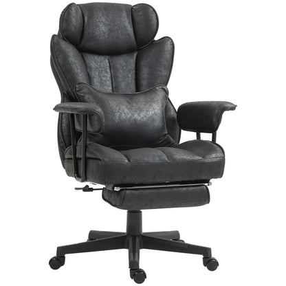 Big and Tall Office Chair with Foot Rest, 400LBS, High Back, Black Executive & Manager Chairs at Gallery Canada