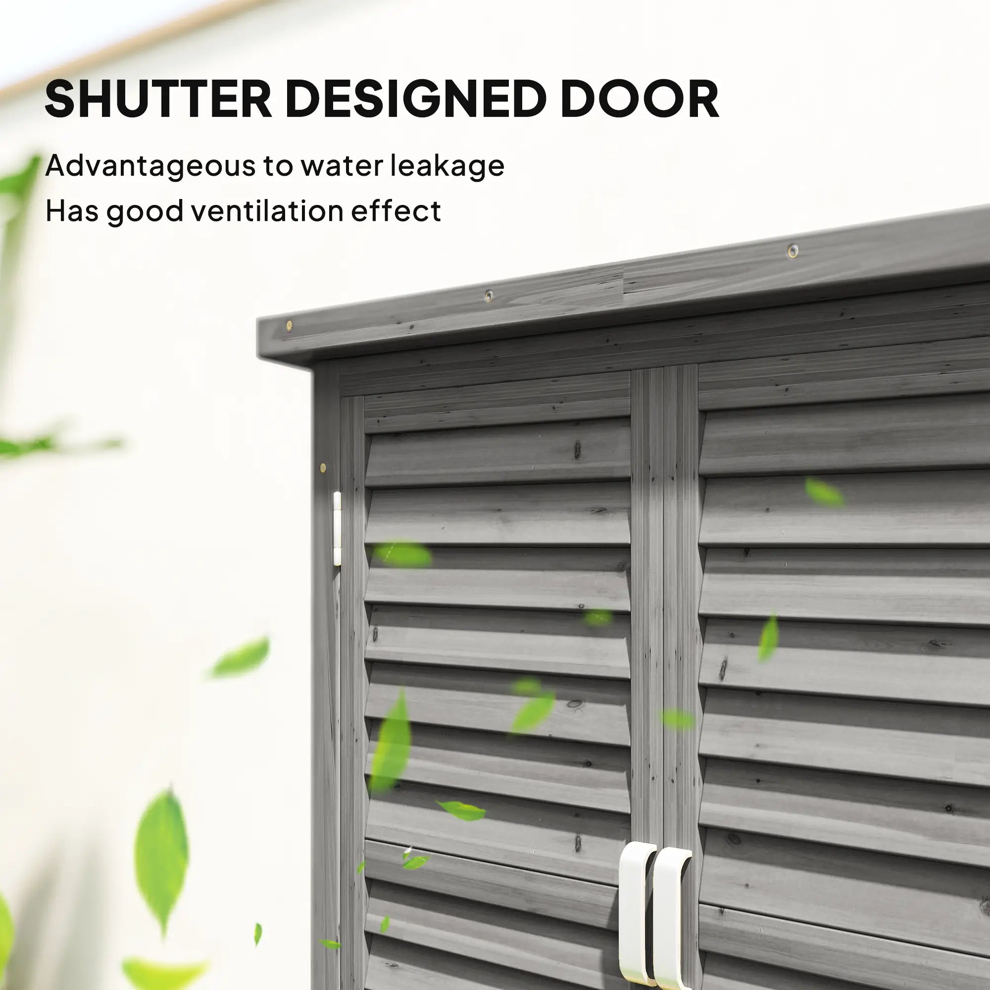Wooden Garden Storage Shed, 2 Door, 34