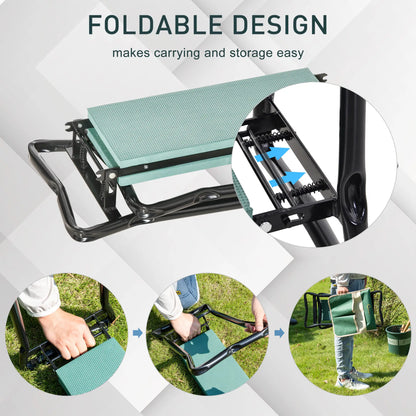 Folding Gardening Kneeling Bench, Large Tool Pouch Garden Accessories at Gallery Canada