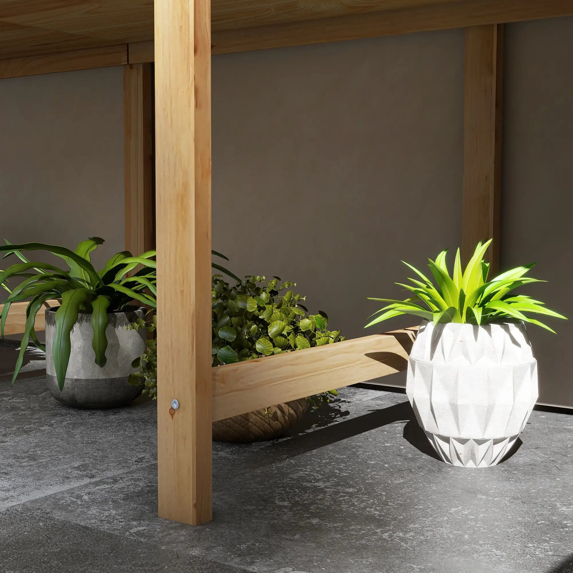 Wooden Raised Garden Bed, Large Elevated Planter Box, 7.4' x 1.8' x 2.6' Raised Garden Beds at Gallery Canada