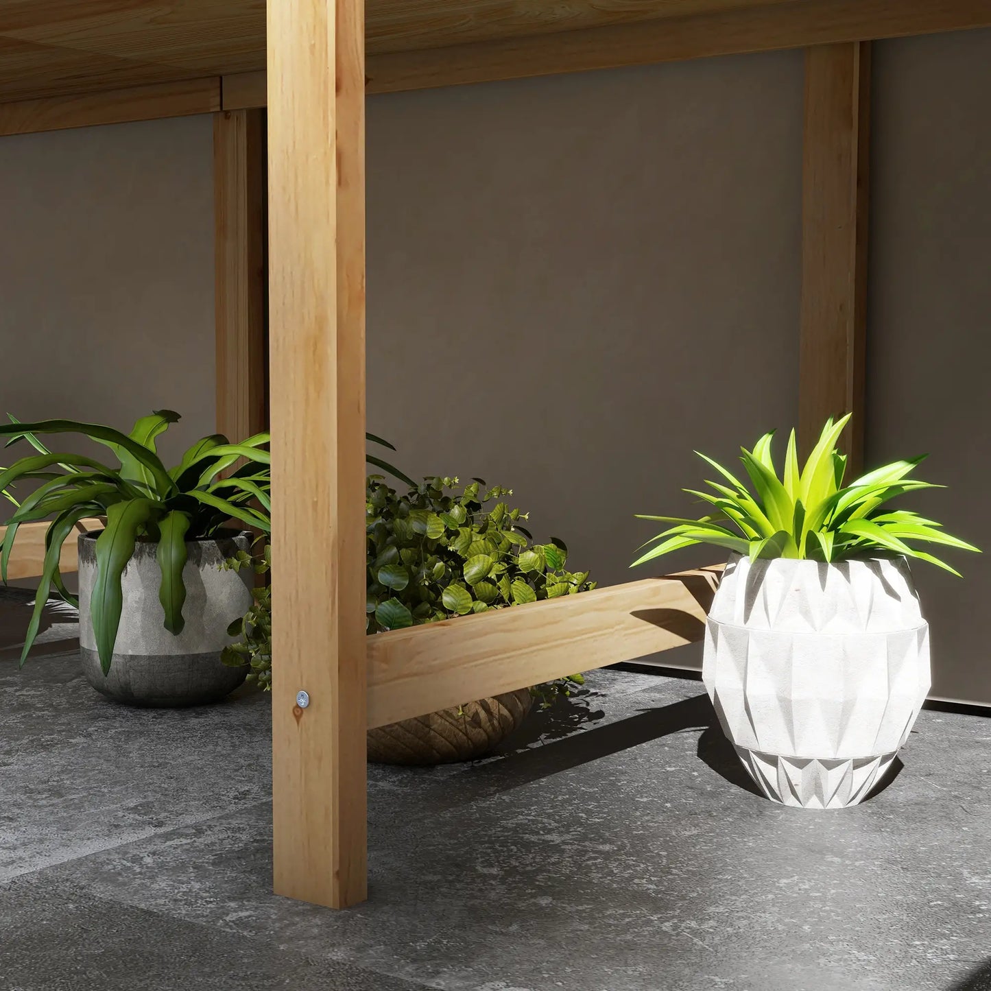 Wooden Raised Garden Bed, Large Elevated Planter Box, 7.4' x 1.8' x 2.6' Raised Garden Beds at Gallery Canada