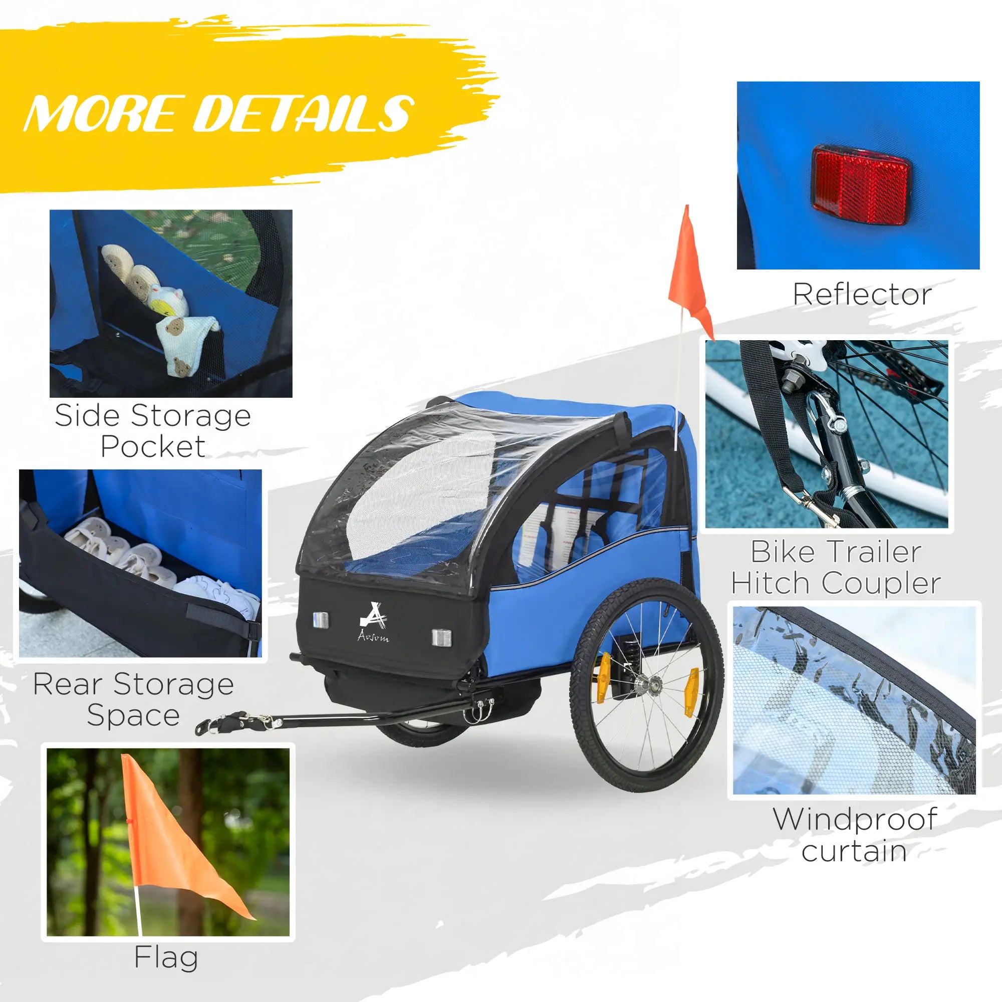 2 Seat Bike Trailer, 20