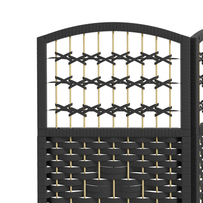 3 Panel Folding Room Divider, Portable Privacy Screen, Black Room Dividers at Gallery Canada