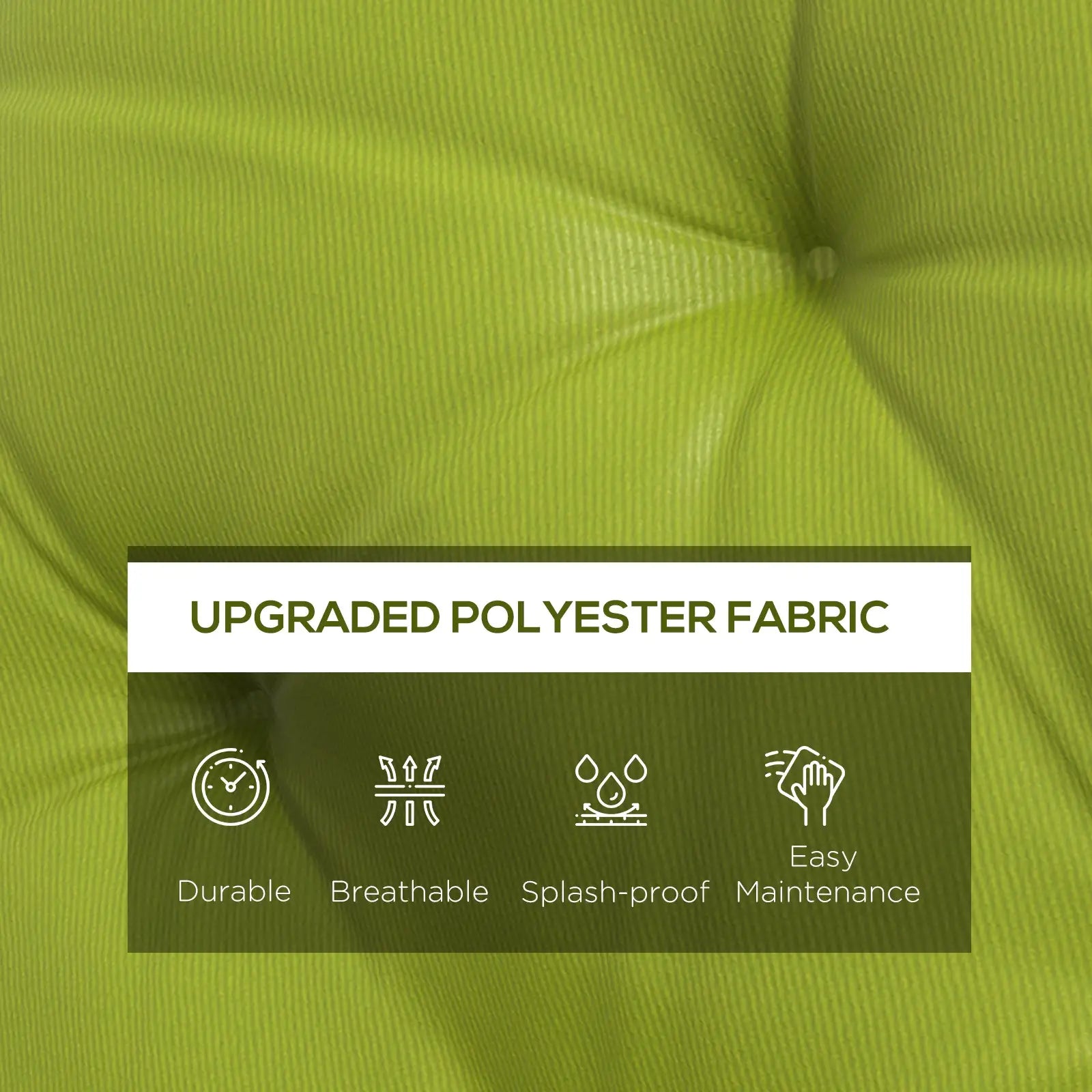 3-Seater Outdoor Bench Swing Cushions, Light Green Patio Chair Cushions at Gallery Canada