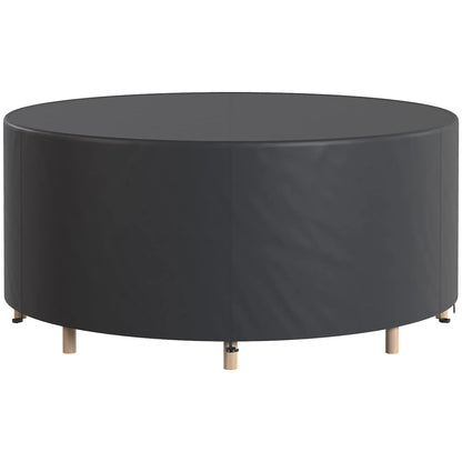 Heavy Duty Outdoor Patio Furniture Cover, Waterproof 84.3" Dia. x 27.6"H, Black Patio Furniture Covers at Gallery Canada