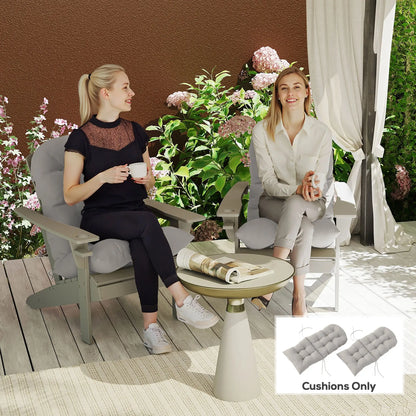 Adirondack Chair Cushions, Set of 2, Light Grey Patio Chair Cushions at Gallery Canada