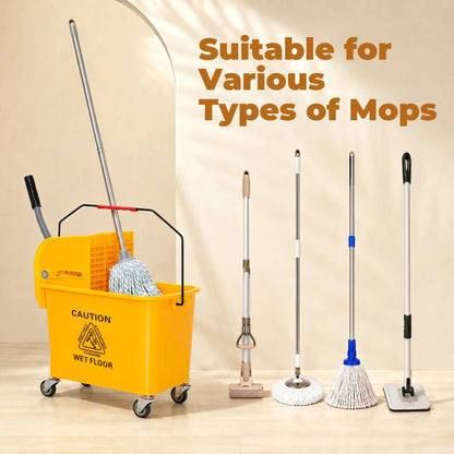 Compact Mop Bucket with Wringer, 5 Gallon, Yellow Household Supplies at Gallery Canada