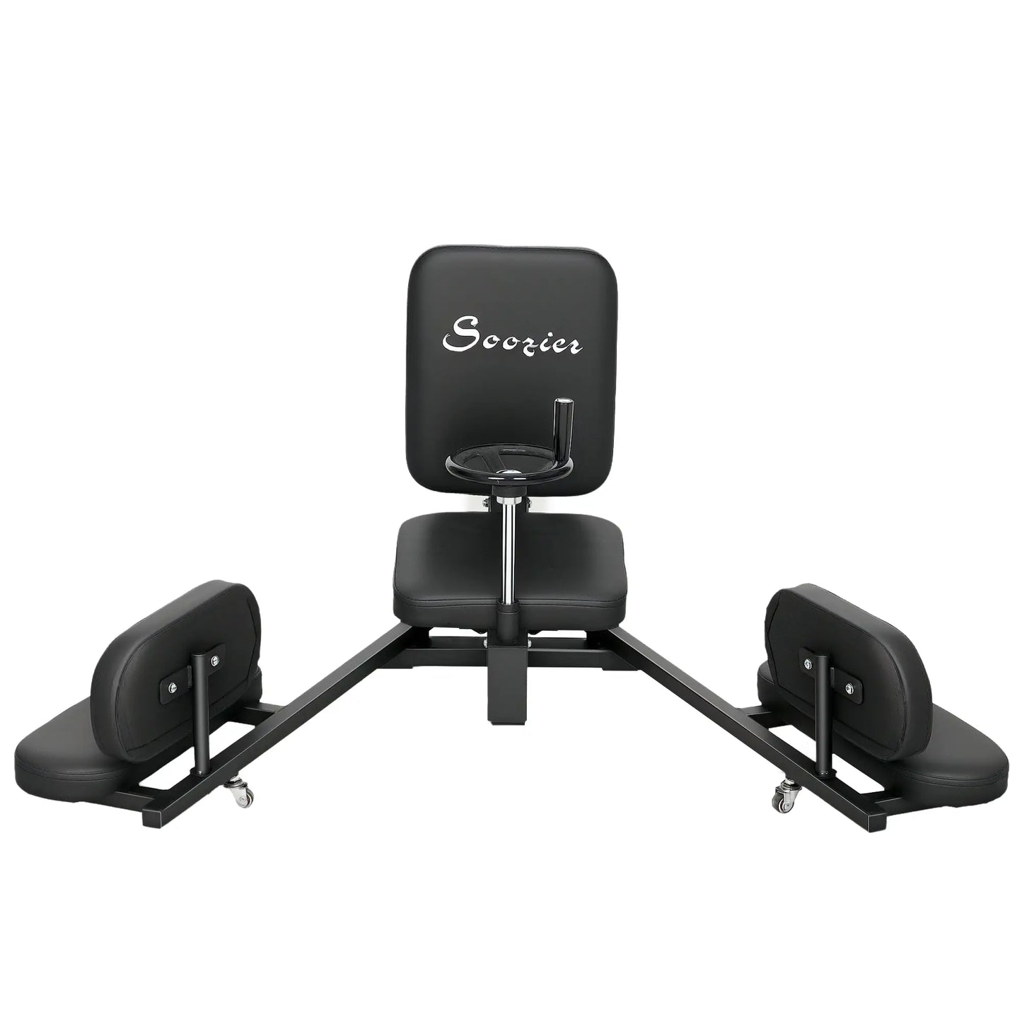 Leg Stretcher, 180° Adjustable Leg Split Machine with Handwheels Strength Training Equipment Black at Gallery Canada