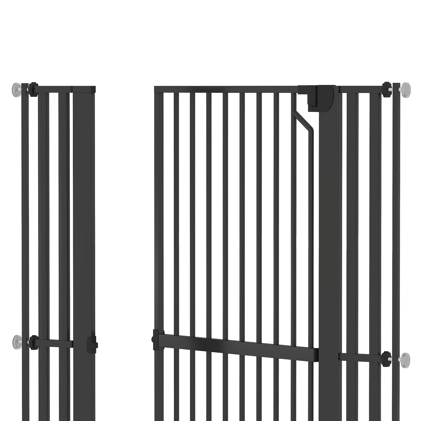 63" Extra Tall Pet Gate, 30-41" Wide Adjustable, Pressure Mounted