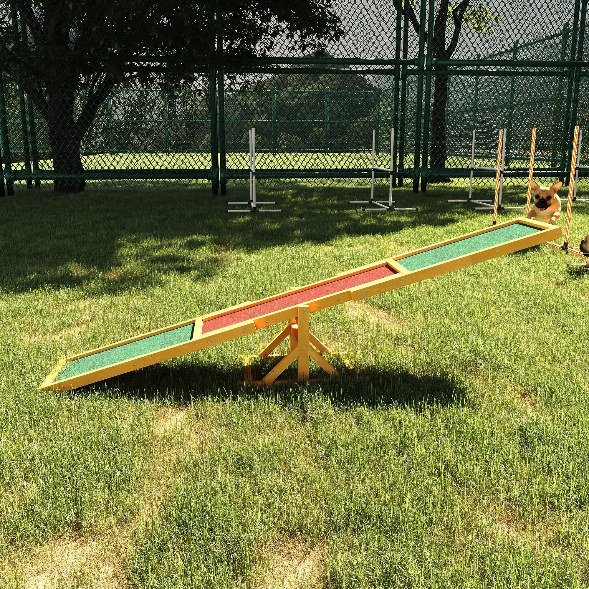 Wood Pet Seesaw Platform, Dog Agility Training Equipment, Weather Resistant Dog Agility Training Equipment at Gallery Canada