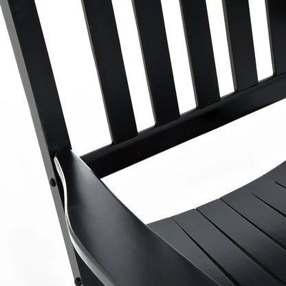Wooden Porch Rocking Chair, Outdoor Patio Rocker, Black Outdoor Rocking Chairs at Gallery Canada