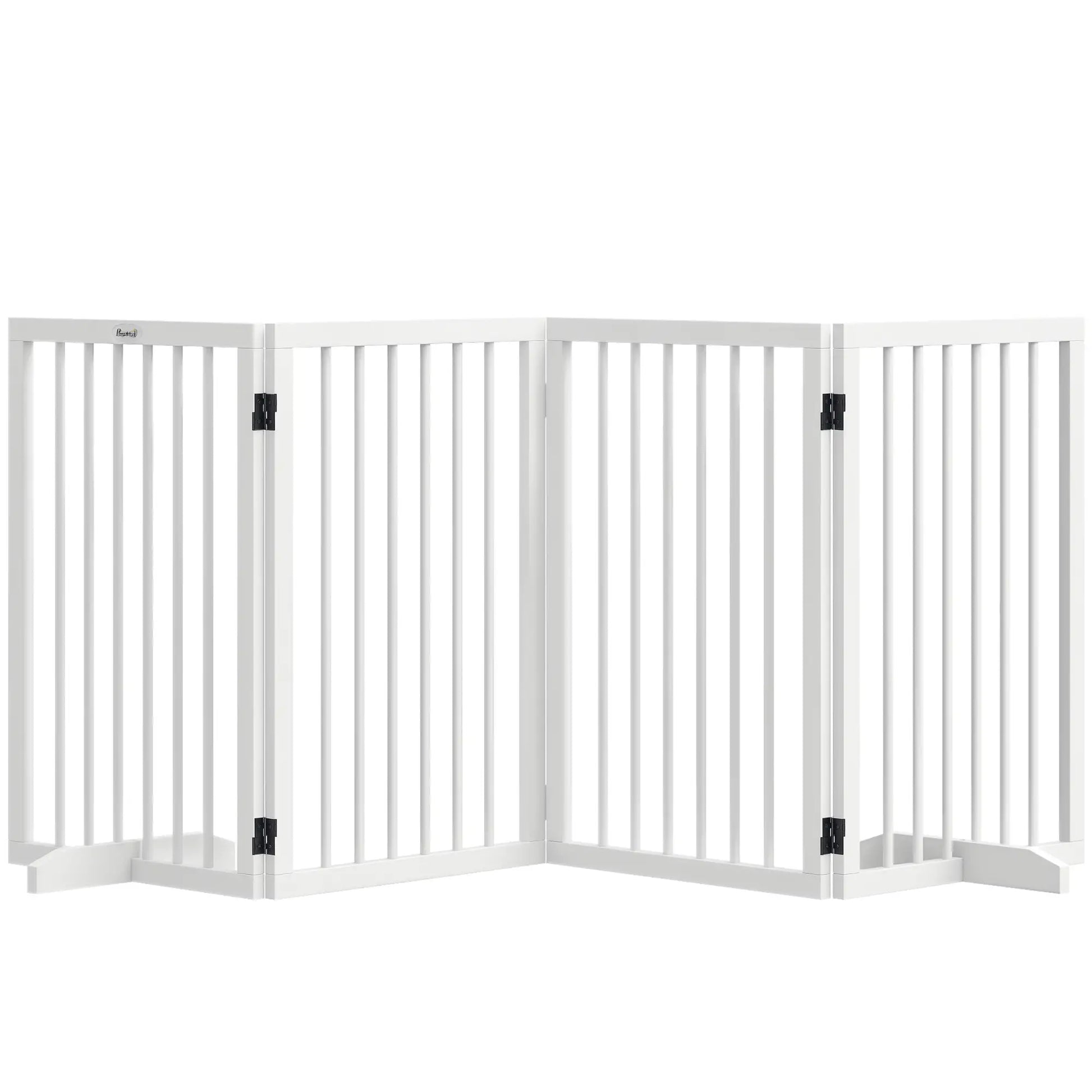 Free Standing Pet Gate, Foldable, 4 Panels, White Pet Gates at Gallery Canada