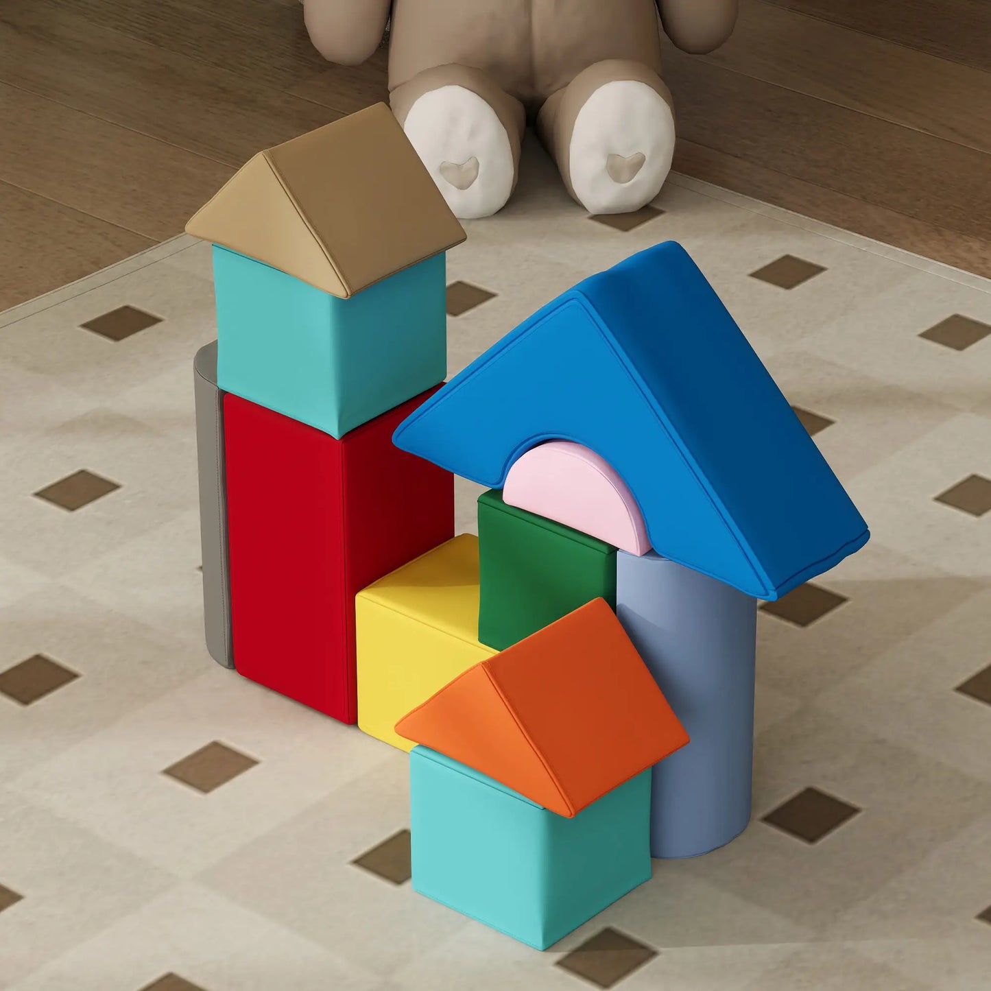 11 Piece Soft Play Equipment, for Kids 6-72 Months, Dark Baby Gym & Playmats at Gallery Canada