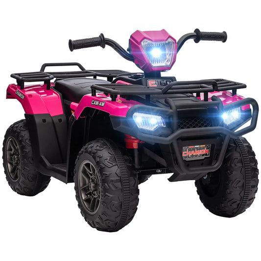 12V Kids ATV Quad, 37-60 Months, Electric Vehicle with Music MP3, Pink Electric Toy Cars Black, Pink at Gallery Canada
