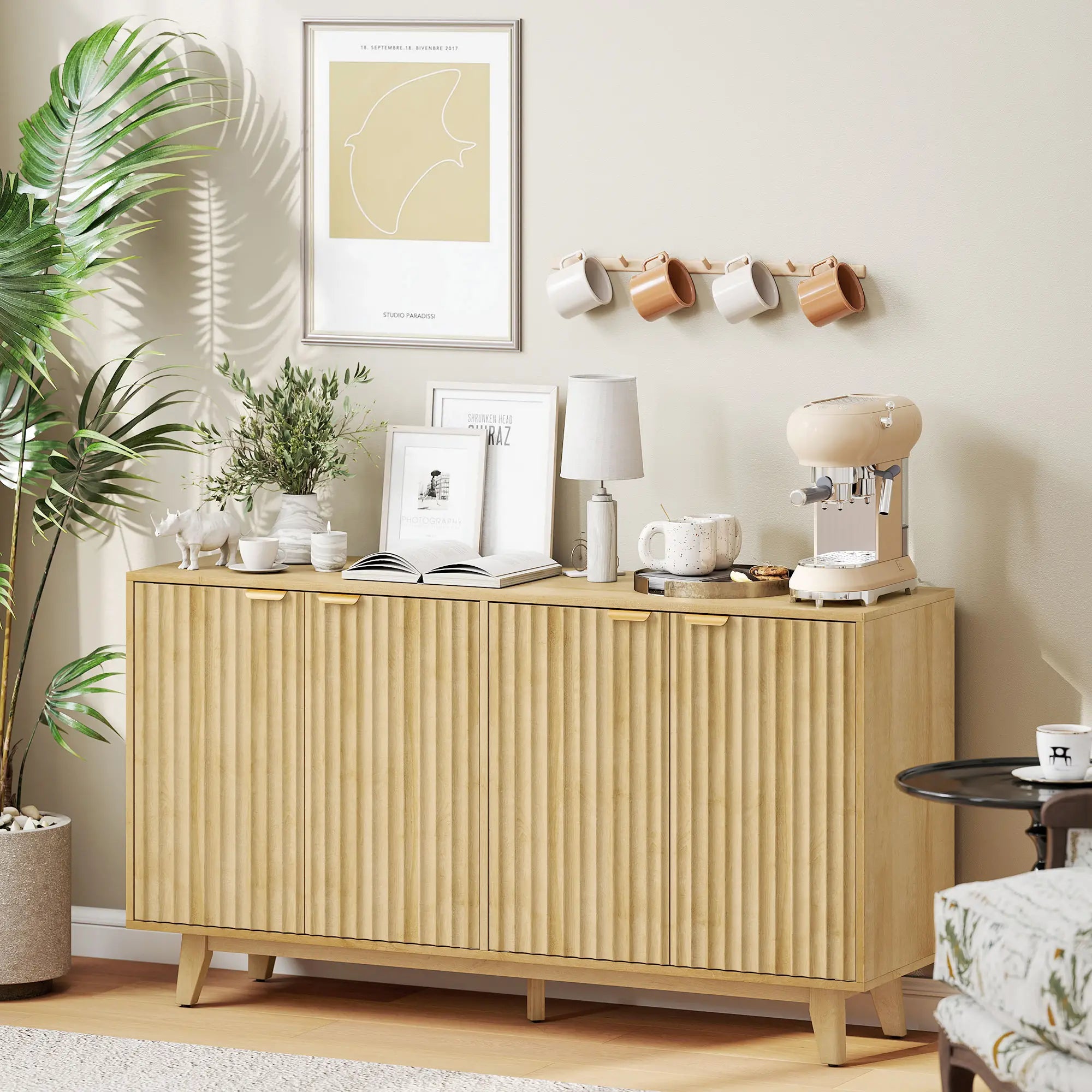 Fluted Sideboard Buffet, 55
