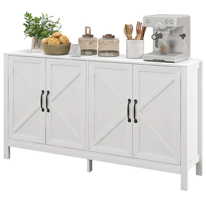 Sideboard Buffet, Storage Cabinet, TV Stand for 65 Inches, White Bar Cabinets White at Gallery Canada