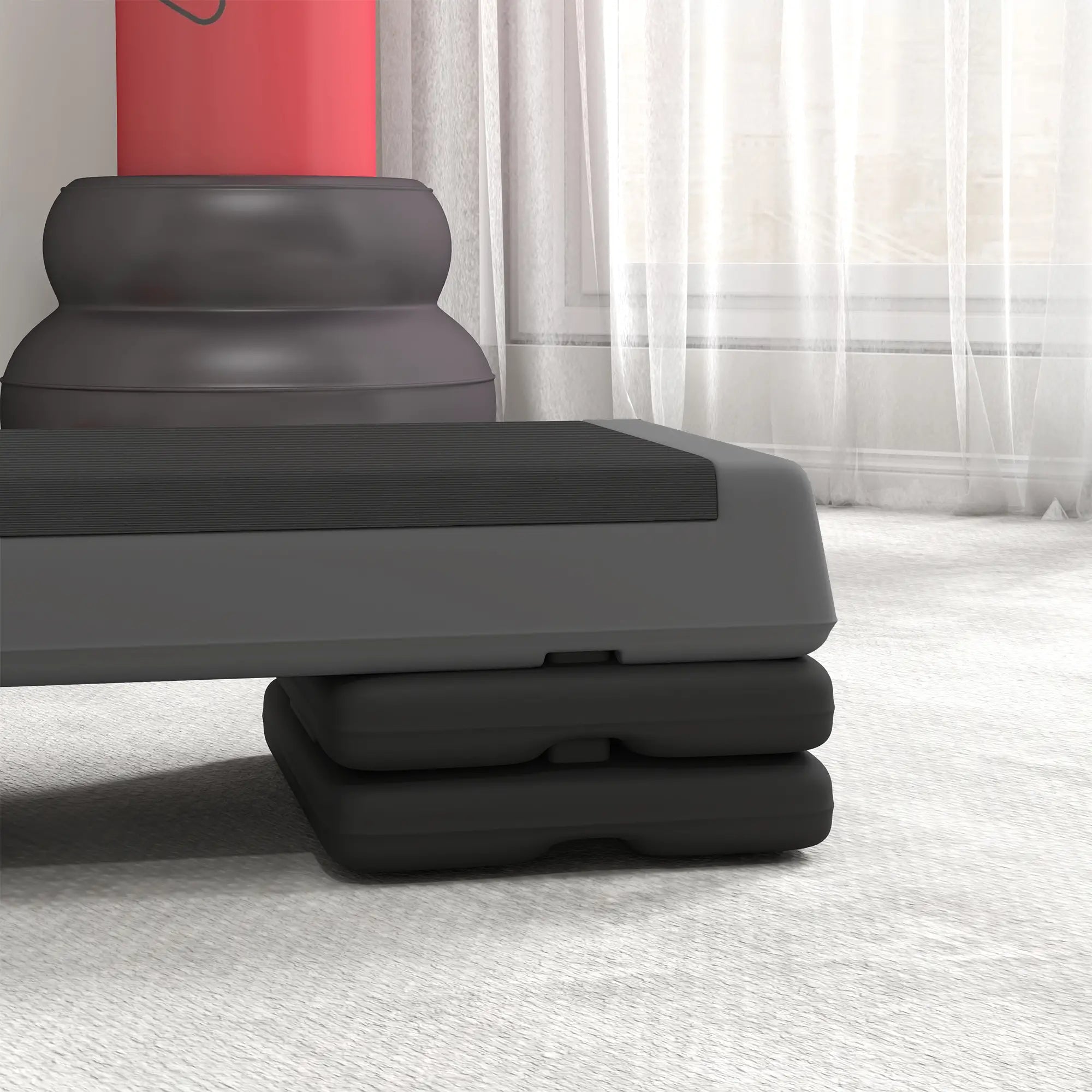 Adjustable Exercise Step Platform, 3-Level, 4