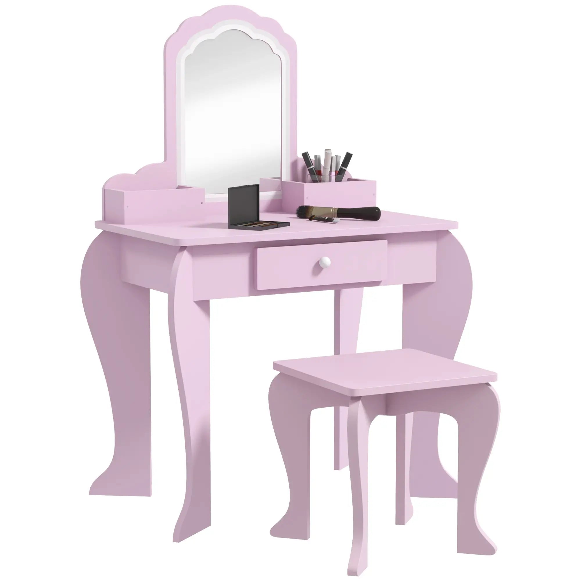 Makeup Vanity With Mirror, Stool, Cloud Design, 3-6 Years, Pink Toy Vanity at Gallery Canada