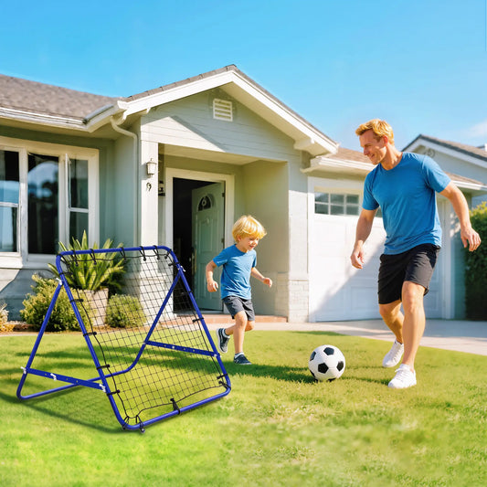 Volleyball Rebounder Net, Football Training Aid, Kickback Target, Blue Soccer Blue, Black at Gallery Canada