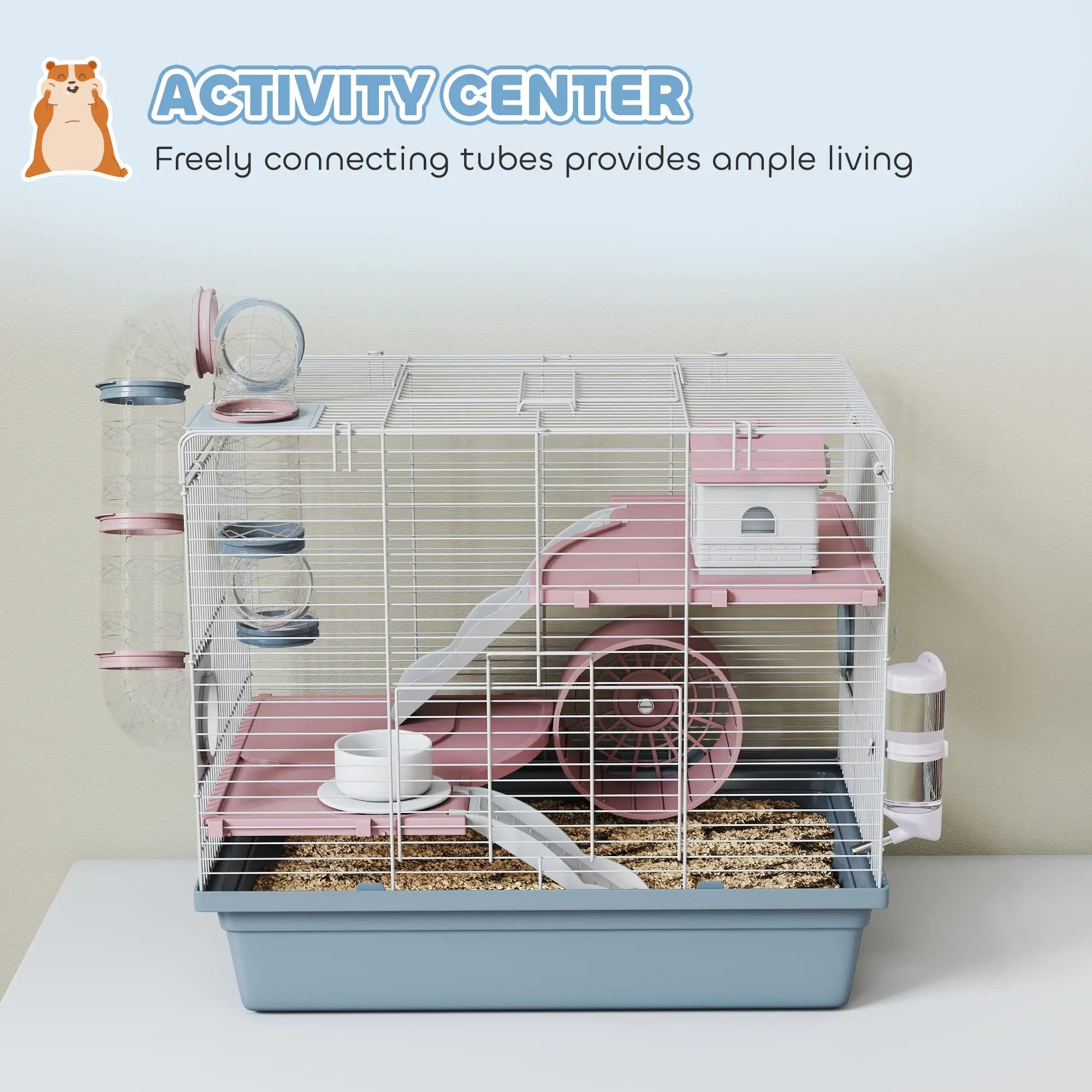 3-Tier Hamster Cage With Exercise Wheel, Food Bowl, Water Bottle Hamster Cages at Gallery Canada