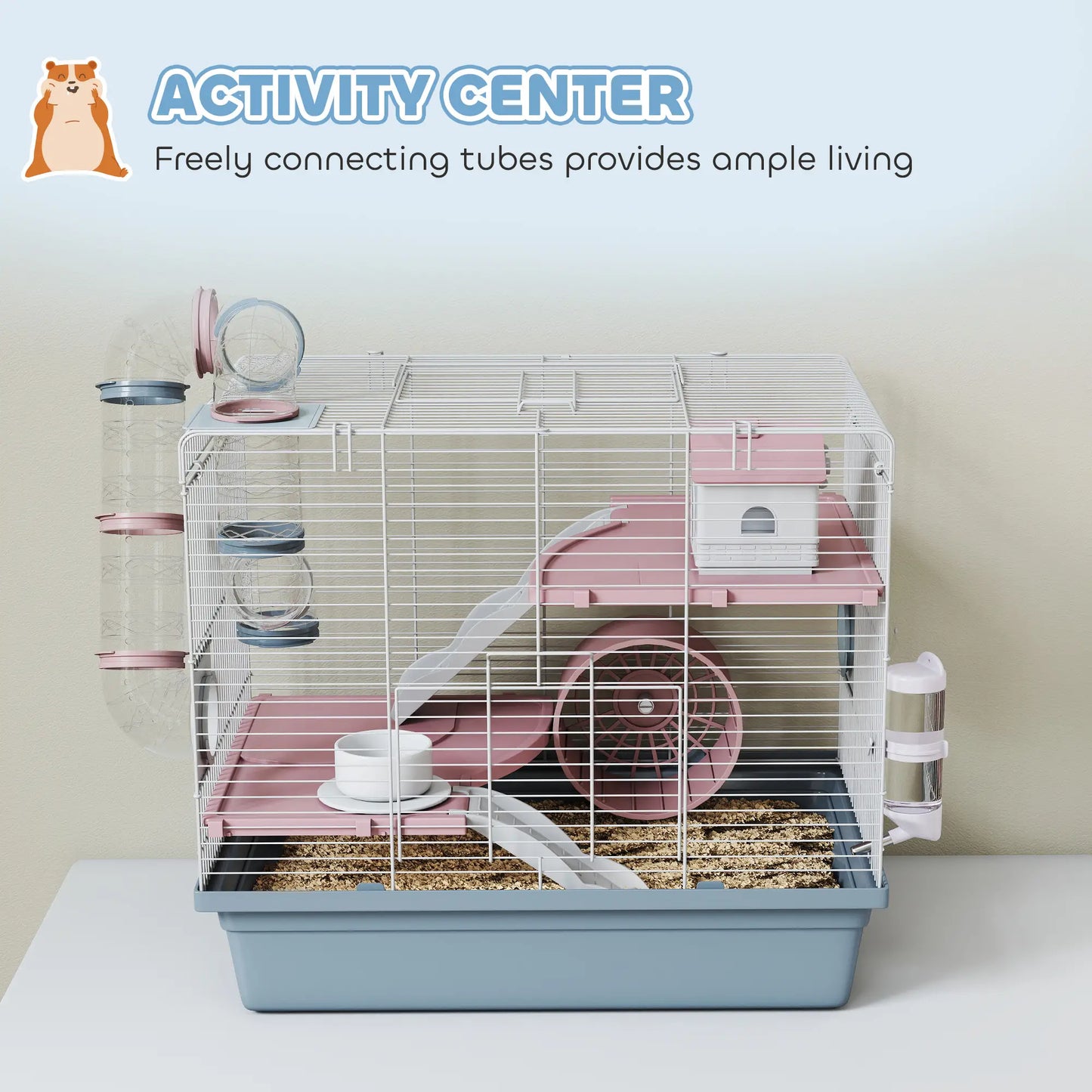 3-Tier Hamster Cage With Exercise Wheel, Food Bowl, Water Bottle Hamster Cages at Gallery Canada