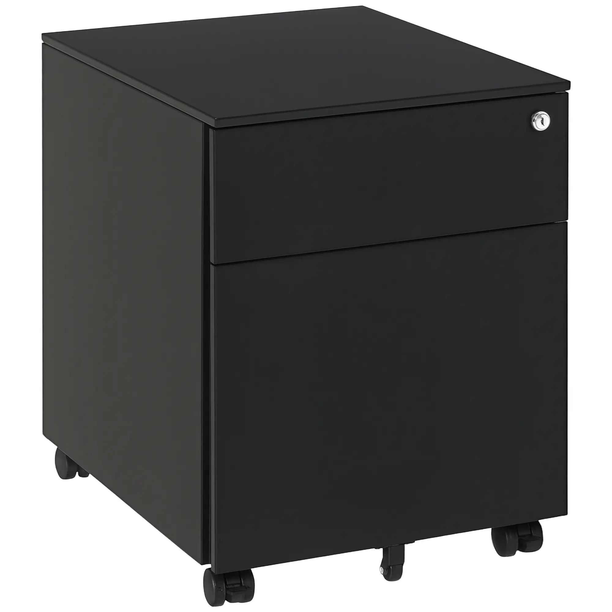 Lockable File Cabinet, Steel Filing Cabinet on Wheels for Legal, A4, Letter Size, with Pencil Tray for Home Office Office Cabinets & Cupboards at Gallery Canada